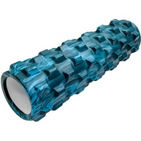 Ролик для йоги (синий гранит) 45х15см ЭВА/АБС RMB-45
