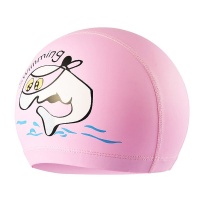 Шапочка для плавания детская Дельфин (ПУ) (розовая) E33141-3