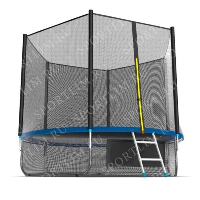 Батут с внешней сеткой и лестницей EVO JUMP External 10ft (Blue) + нижняя сеть